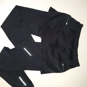 Athleta cold weather skort and legging combo SP